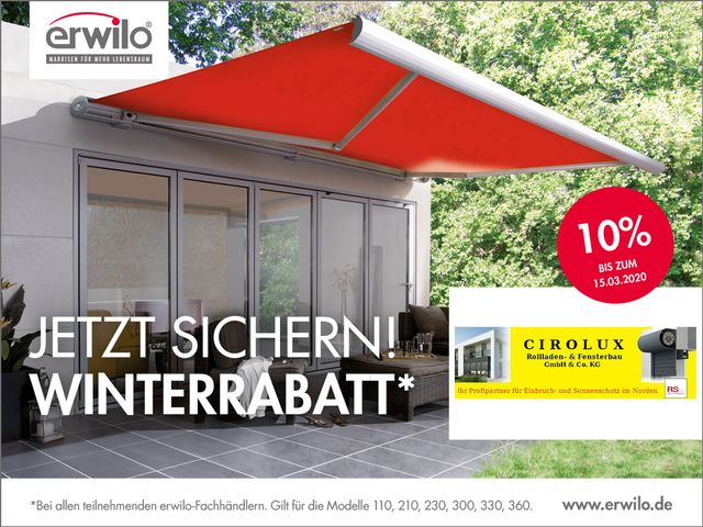 erwilo Winterrabattaktion